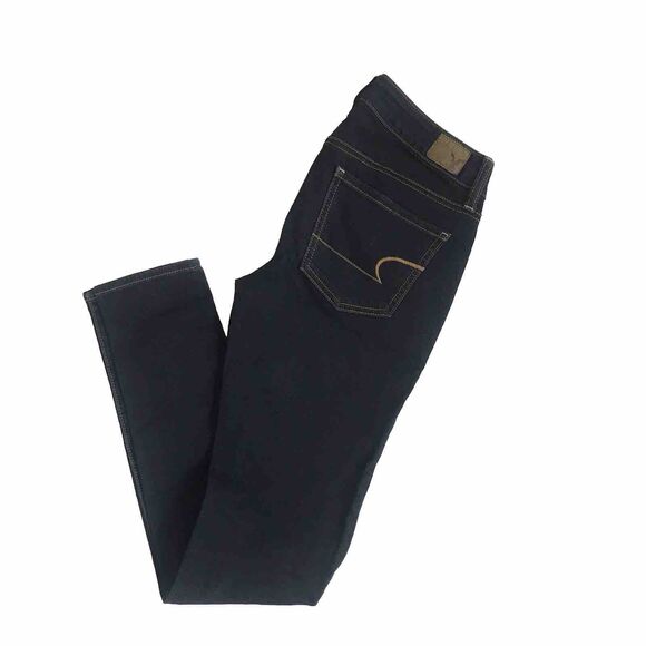 American Eagle Jegging Skinny Stretch Whisker Dark Wash 2 2R (28x29) AE AEO MINT - Picture 4 of 11